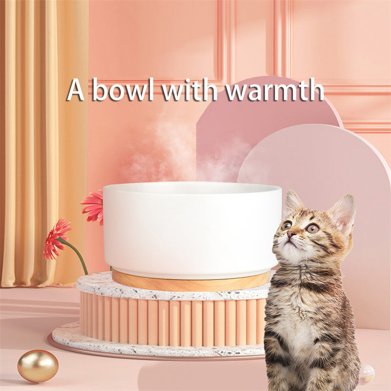 Toca Warm Bowl — Thermostatic Ceramic Pet Bowl