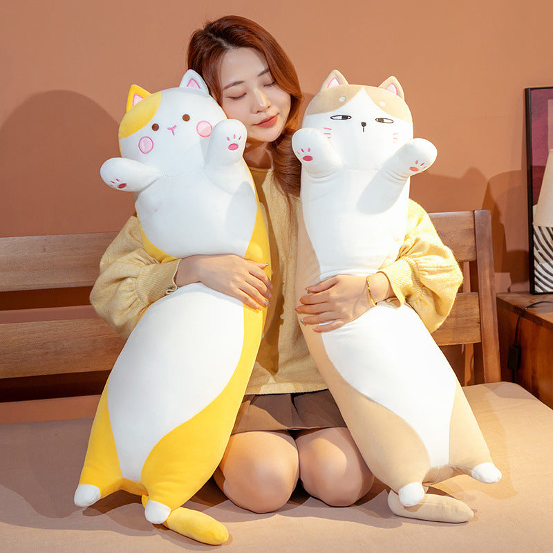 Toca Snuggle Pillow — Long Cat Plush (90–130 cm)
