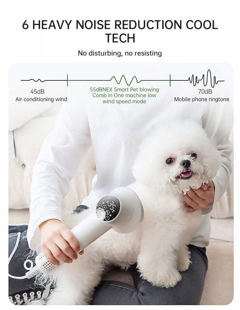 Toca Quiet Groom — Silent Pet Hair Dryer & Comb