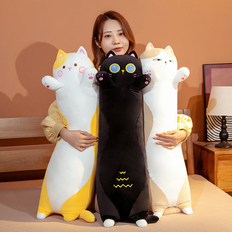 Toca Snuggle Pillow — Long Cat Plush (90–130 cm)
