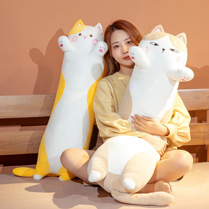 Toca Snuggle Pillow — Long Cat Plush (90–130 cm)
