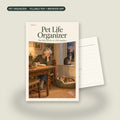 Pet Life Organizer: cover and shared-care summary page