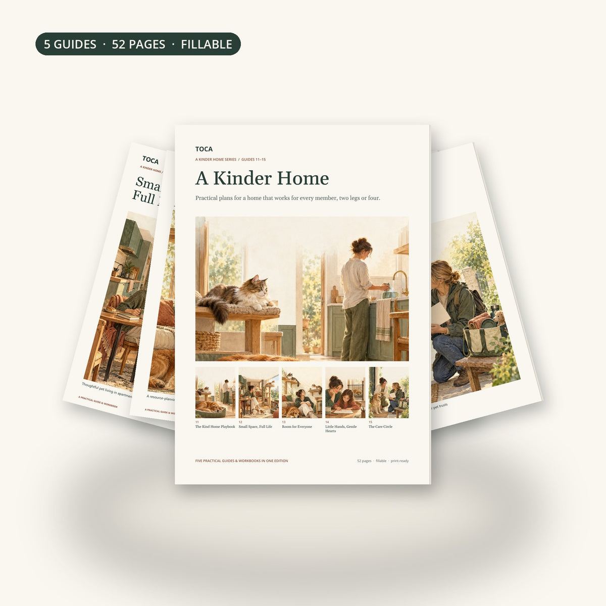 A Kinder Home Series: five TOCA guides in a 52-page bound edition